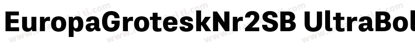 EuropaGroteskNr2SB UltraBold字体转换